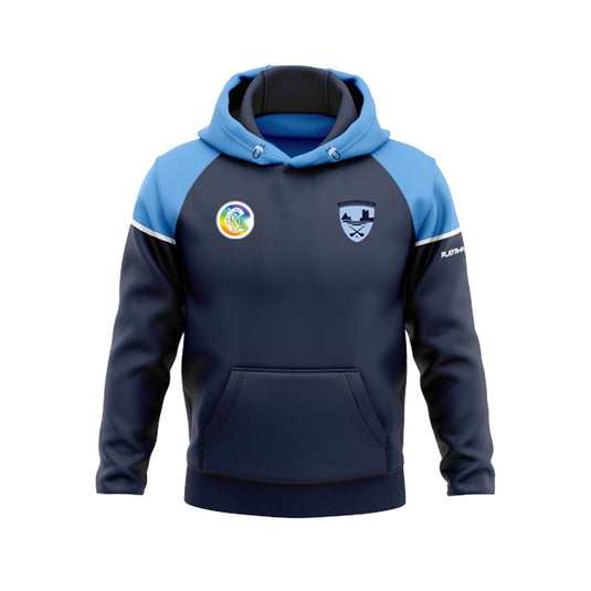 Oranmore Maree Camogie Hoodie Stellar Navy/Sky Blue - Adults