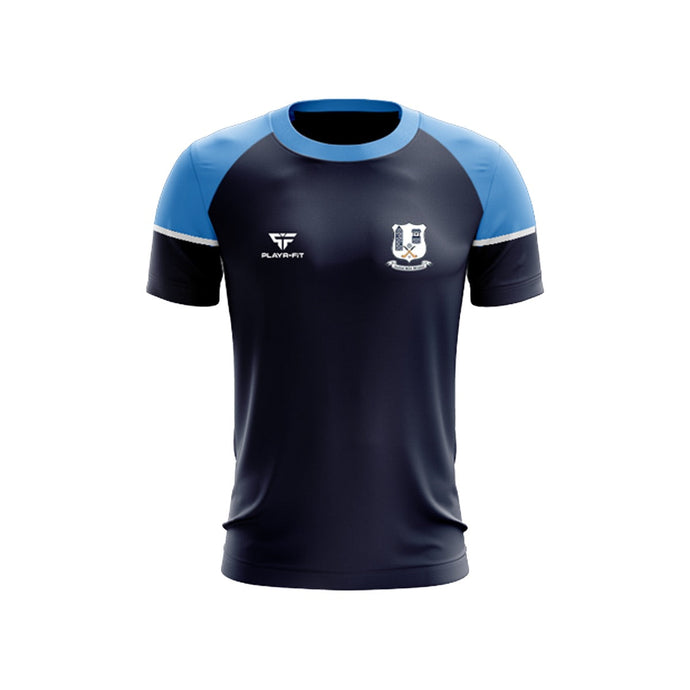 Oranmore Maree GFC T-Shirt Stellar Navy/Sky Blue - Kids