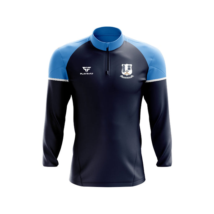 Oranmore Maree GFC Midlayer (1/4 Zip) Stellar Navy/Sky Blue - Adults