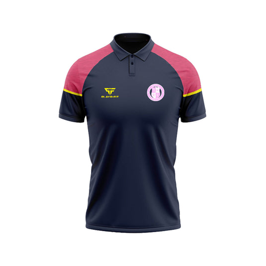 Newhill Girls Academy Polo Stellar Navy/Pink - Adults