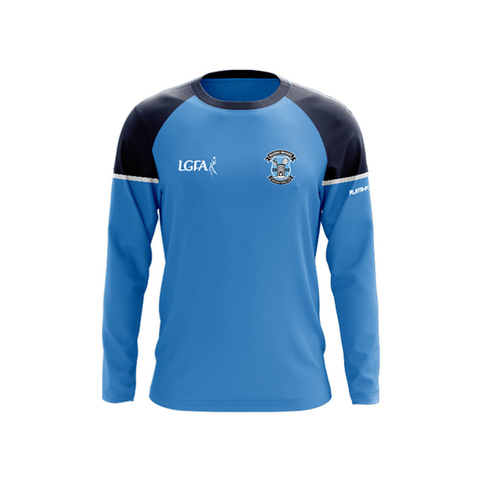 Naomh Mhuire LGFA Crew Neck Stellar Sky Blue/Navy - Kids