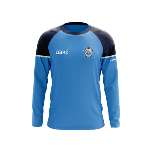 Naomh Mhuire LGFA Crew Neck Stellar Sky Blue/Navy - Adults