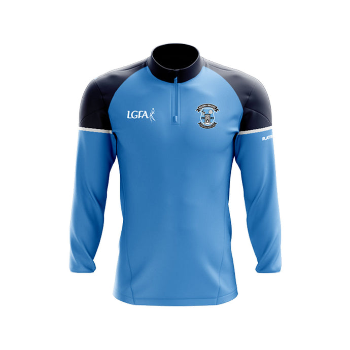 Naomh Mhuire LGFA Midlayer (1/4 Zip) Stellar Sky Blue/Navy - Kids