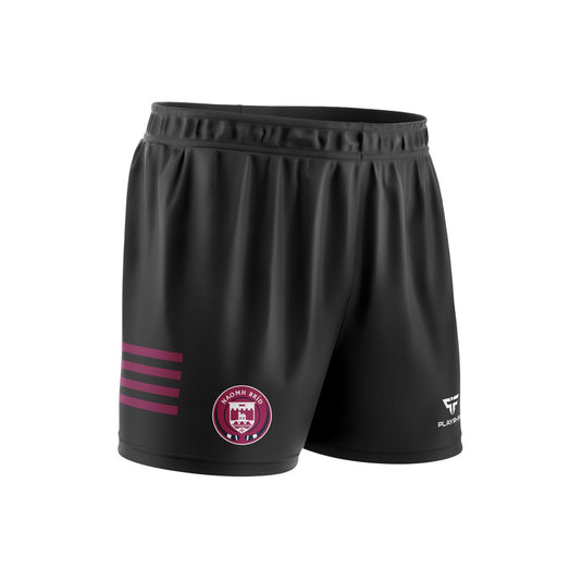 Naomh Brid Hurling & Camogie Shorts (Sublimated) Black - Adults
