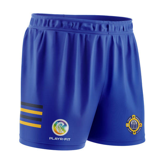 Clough Ballacolla Camogie Training/Playing Shorts (Blue) - Kids