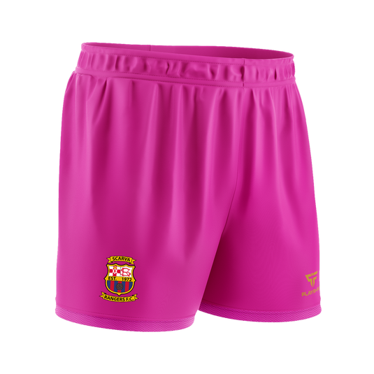 Scarva Rangers FC Pro Soccer Shorts (Sublimated) GK Pink - Adults