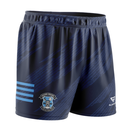 Naomh Mhuire LGFA Sublimated Shorts Navy - Kids