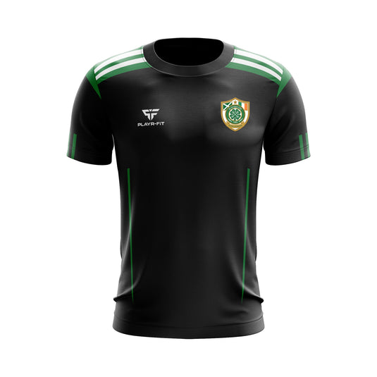 St Fergus CSC T-Shirt Adroit Black/Green/White - Adults