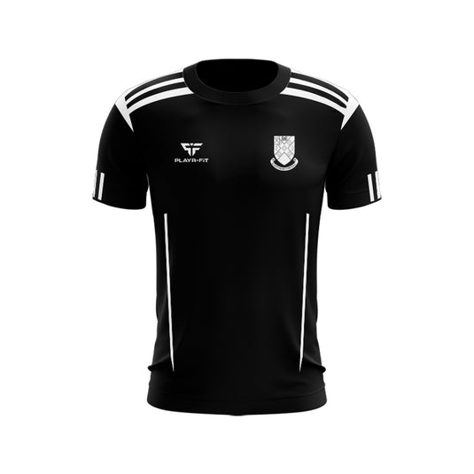 Castlebar Town FC T-Shirt Adroit (Black/White) - Adults