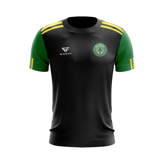 Killough FC T-Shirt Adroit (Black/Green/Yellow) - Adults