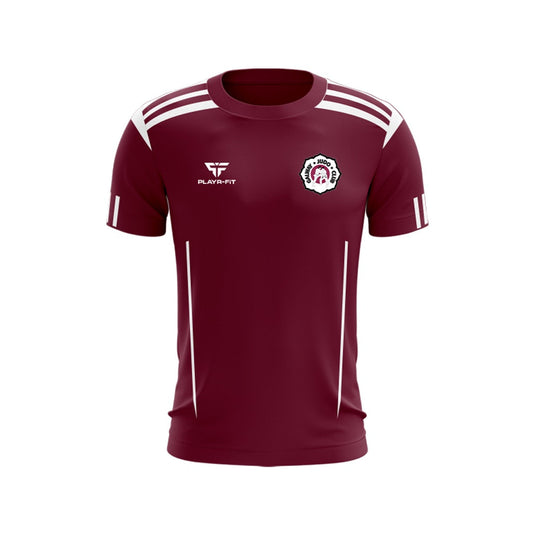 Galway Judo Club T-Shirt Adroit (Maroon/White) - Adults