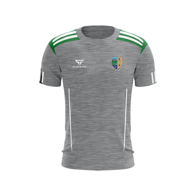 St Molaise Gaels T-Shirt Adroit (Grey/Green/White) - Adults