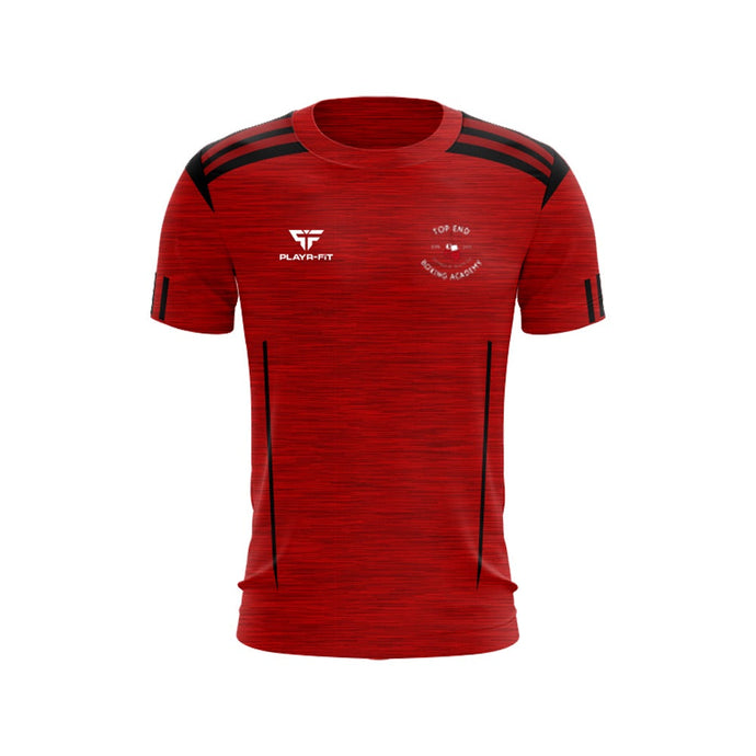 Top End Boxing Academy T-Shirt Adroit (Red/Black) - Kids