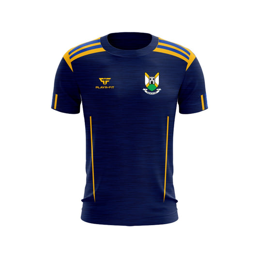 Tullylish GAC T-Shirt Adroit (Navy/YellowGold) - Adults