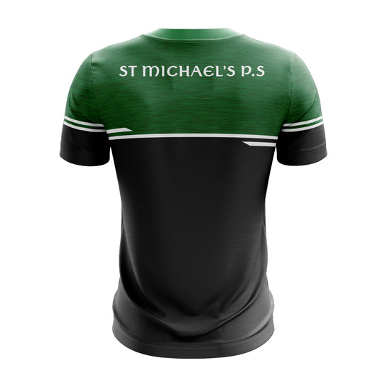 St Michaels PS Clady Staff T-Shirt Courage Black/Green - Adults