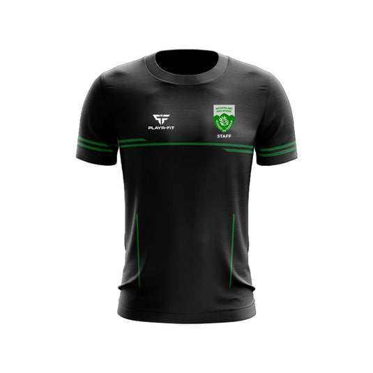 Rathfriland High School Staff T-Shirt Courage (Black/Green) - Kids