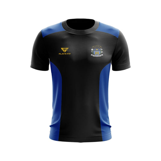 St Marys College Dundalk Staff T-Shirt Endure (Black/Blue) - Adults