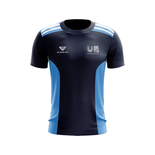 SETU Sport and Exercise Science T-Shirt Endure (Navy/Sky/White) - Kids
