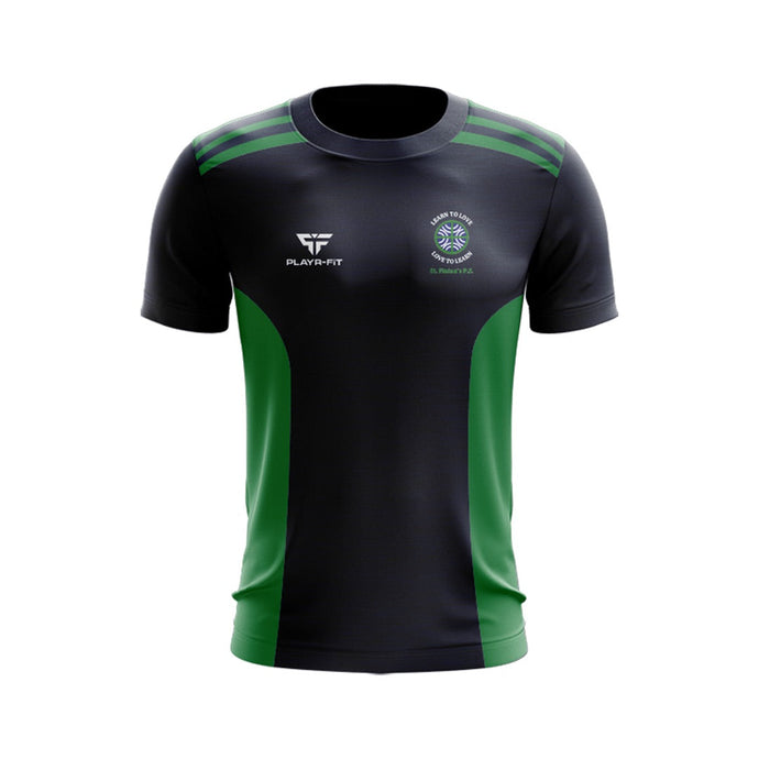 St Finians PS Newtownards Students T-Shirt Endure (Navy/Green) - Adults