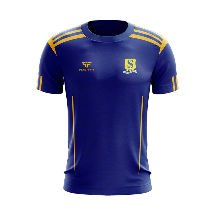 Snugboro FC T-Shirt Adroit (Blue/YellowGold - Boro Bunnies) - Kids