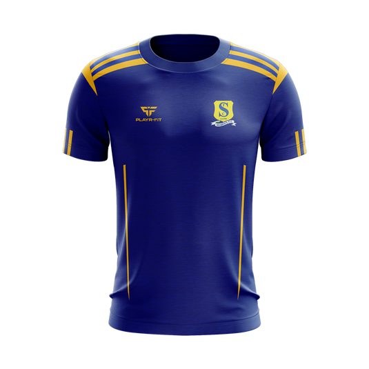 Snugboro FC T-Shirt Adroit (Blue/YellowGold - Boro Bunnies) - Kids