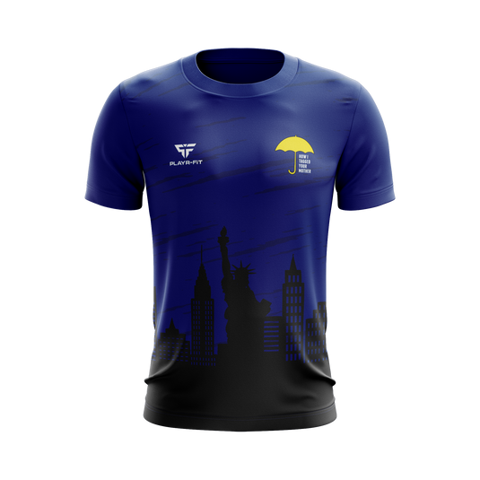 How I Tagged Your Mother T-Shirt Sublimated Royal Blue - Adults