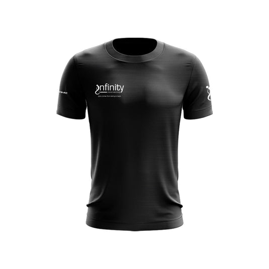 Infinity Channel Swimming T-Shirt Tenacity Black - Adults