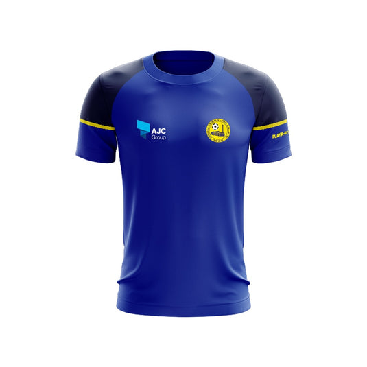 Drumaness Mills FC T-Shirt Stellar (Blue/Navy/Yellow) - Kids