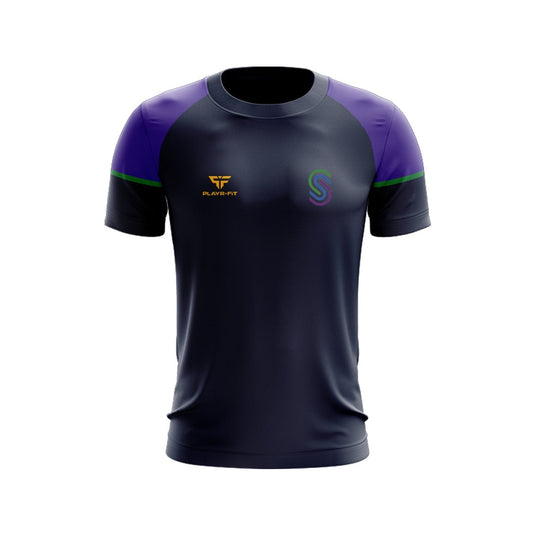 Shimna IC Staff T-Shirt Stellar (Navy/Purple/Green) - Adults