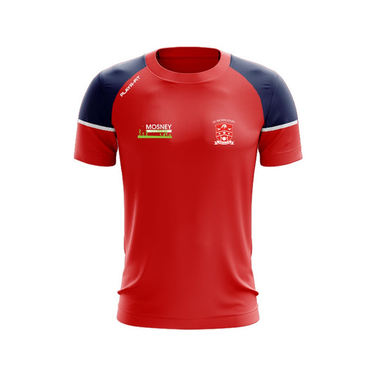 St Nicholas GFC Drogheda T-Shirt Stellar (Red/Navy) - Adults