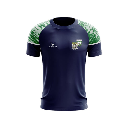 St Ultans Cortown Gaels T-Shirt Stellar Sublimated (Navy/Green/White) - Adults