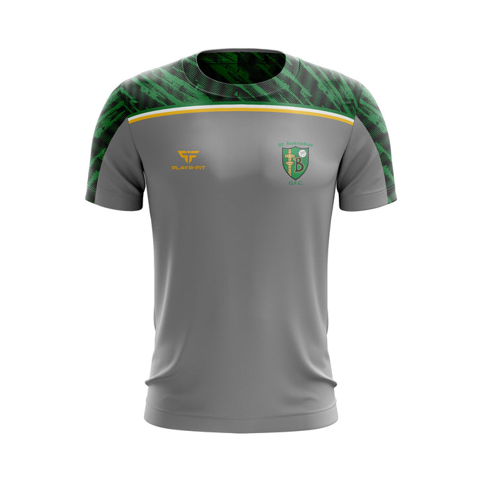 St Barnabas GFC NY T-Shirt Spirit (Sublimated) Grey/Green - Adults