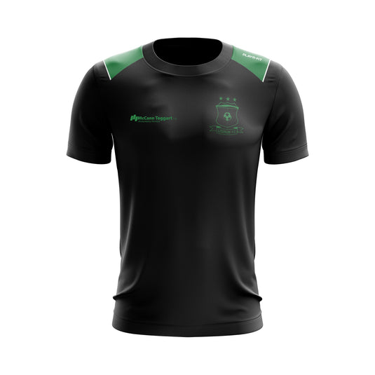 Lisdrum FC T-Shirt (Black/Green) - Adults