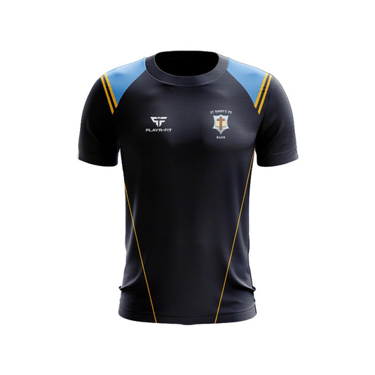 St Marys PS Barr Staff T-Shirt Vigour (Navy/Sky/YellowGold) - Adults