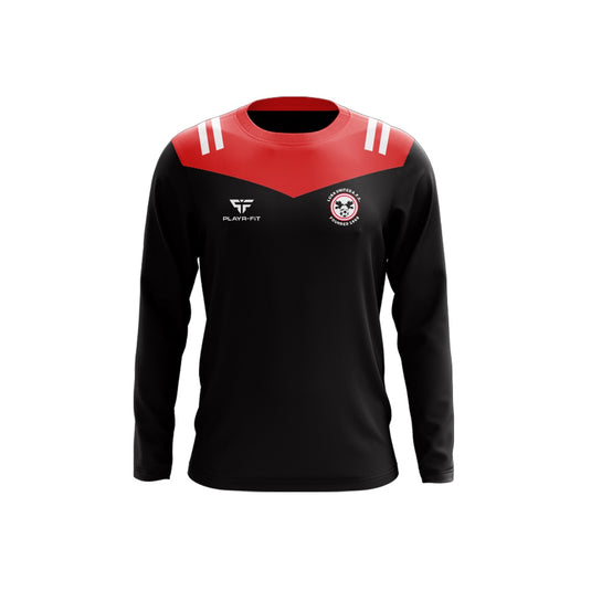 Lusk United Crew Neck (Tenacity) (Black/Red) - Adults