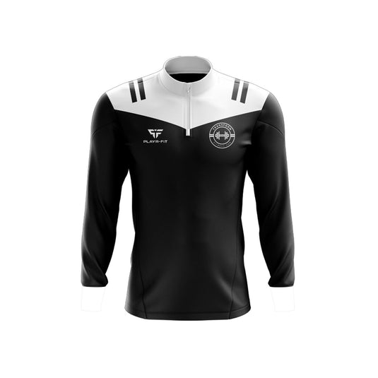 Transform Fitness Hub Midlayer (1/4 Zip) Tenacity Black/Grey - Adults