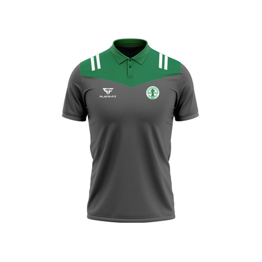South Kildare CSC Polo Tenacity Grey/Bottle Green - Adults