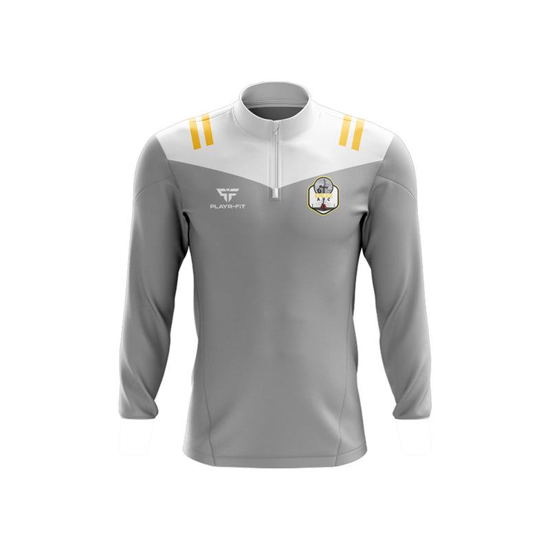 Load image into Gallery viewer, Enler Boxing Club Midlayer (1/4 Zip) Courage (Grey/Yellow) - Kids
