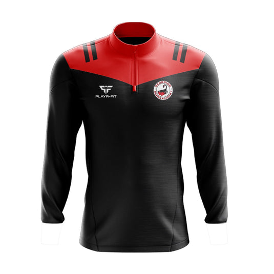 Scorpion Boxing Club Midlayer (1/4 Zip) Tenacity (Black/Red) - Kids