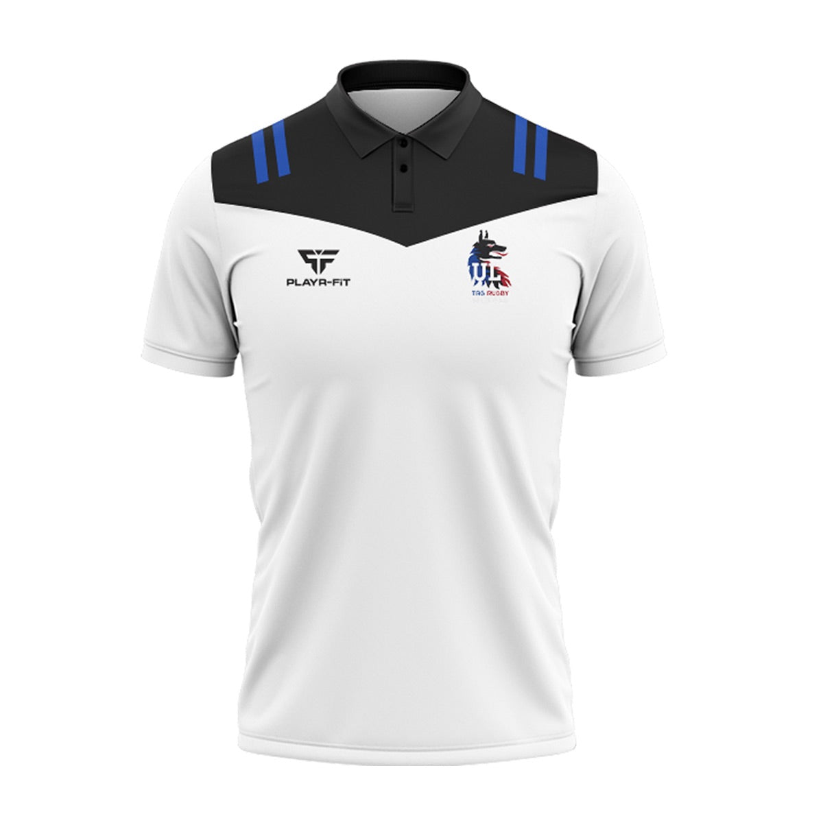 UL Wolves Tag Rugby Polo Tenacity (White/Black/Blue) - Kids – PLAYR-FIT ...