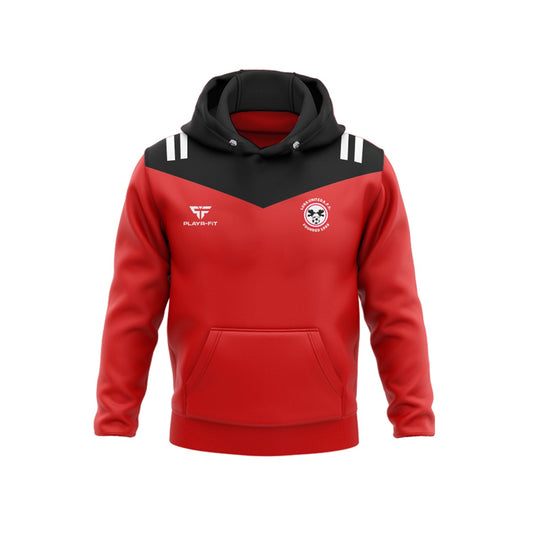 Lusk United Hoodie (Tenacity) (Red/Black) - Adults