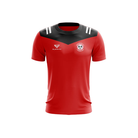 Lusk United T-Shirt (Tenacity) (Red/Black) - Kids