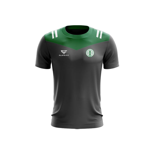 South Kildare CSC T-Shirt Tenacity Grey/Bottle Green - Adults