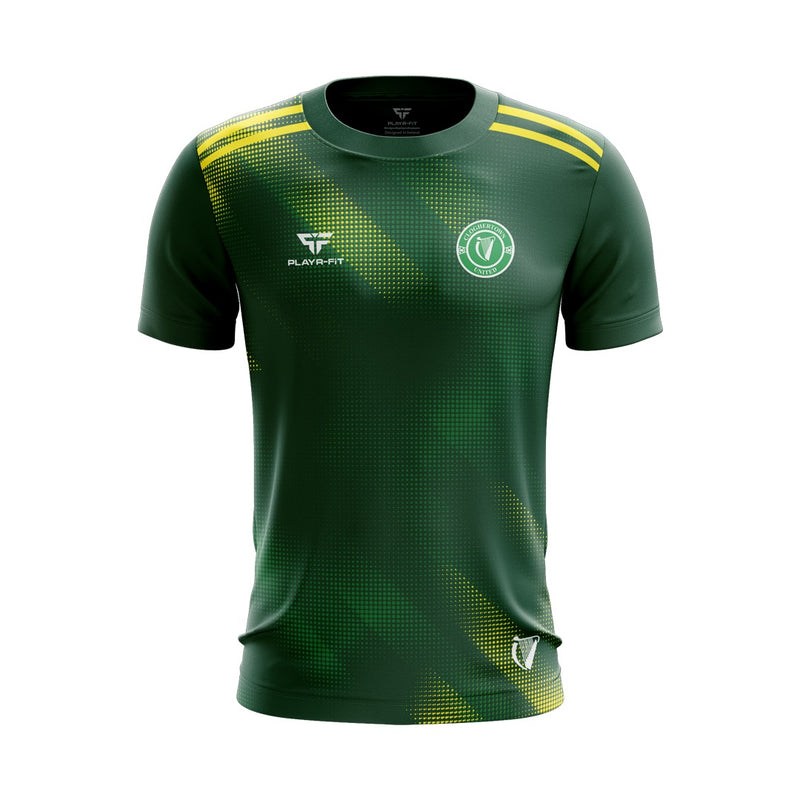 Load image into Gallery viewer, Cloghertown United FC Jersey E01 (Green/Yellow) - Adults
