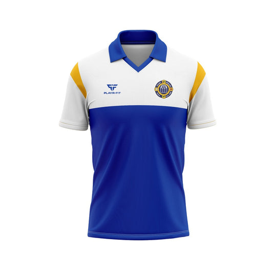 Clough Ballacolla Hurling Club Jersey Retro Blue/White - Kids