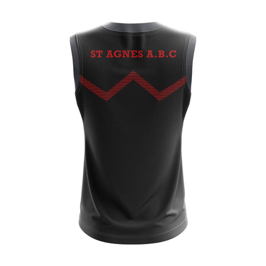 St Agnes Boxing Club Belfast Vest 37 (Black/Red) - Kids