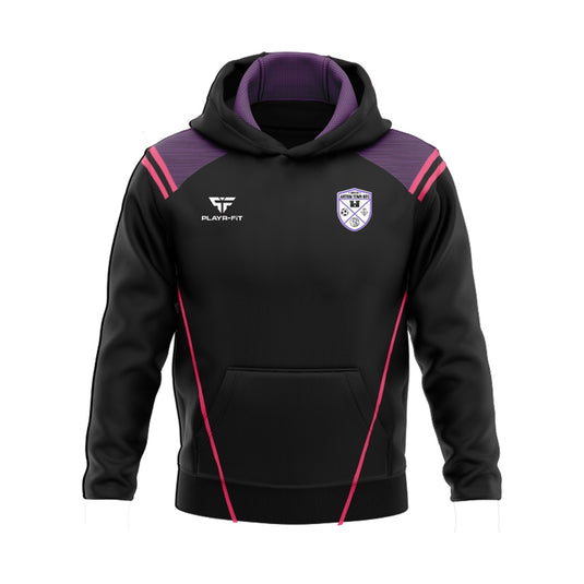 Antrim Town WFC Hoodie Vigour (Black/Purple/Pink) - Adults