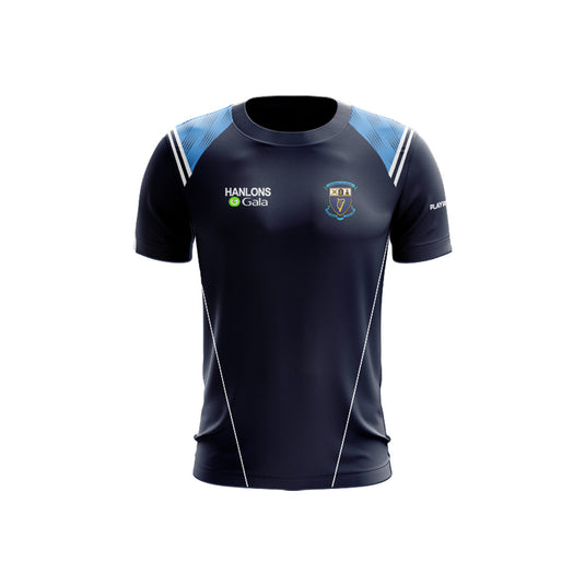 Longford Slashers T-Shirt Vigour Sublimated Navy/Sky Blue - Kids