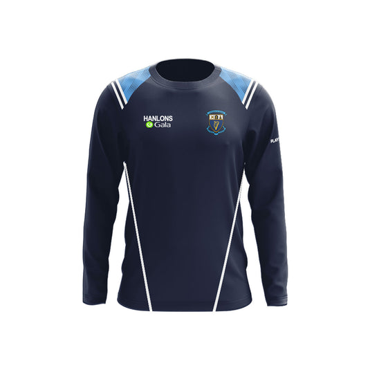 Longford Slashers Crew Neck Vigour Sublimated Navy/Sky Blue - Adults