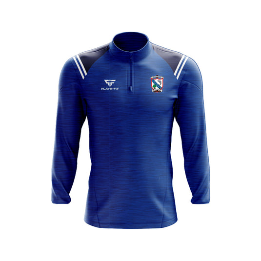 Oylegate Glenbrien GFC Midlayer (1/4 Zip) Vigour Sky/Navy - Adults